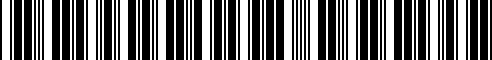 Barcode for 01409830701