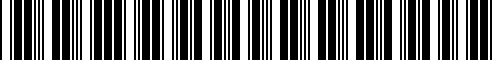 Barcode for 07119900029