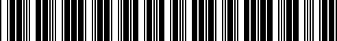 Barcode for 07119901033