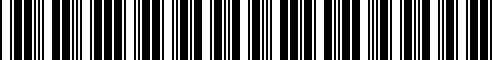 Barcode for 07119905382