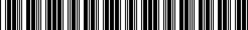 Barcode for 07147171040