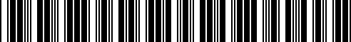 Barcode for 07147202359