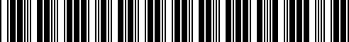 Barcode for 07147704523