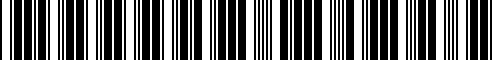 Barcode for 11112343233