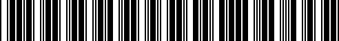 Barcode for 11121744332