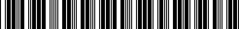 Barcode for 23007678015